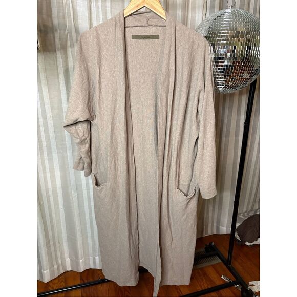 Enza Costa Gray Long Cardigan